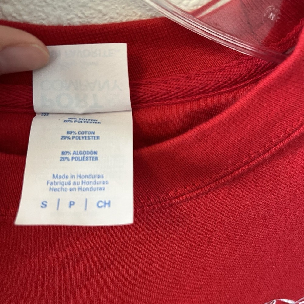 Coca Cola Sweatshirt Size Small Red Embroidered Crewneck Classic Coke Holiday - Picture 4 of 13